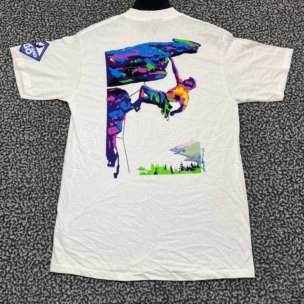 Vintage No Limits Shirt Men Medium White Oneita Short‎ Sleeve Deadstock New